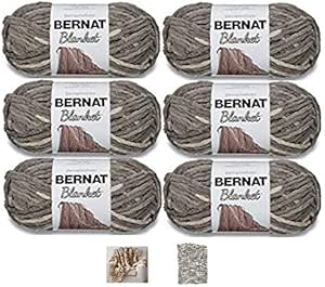Amazon.com: Bernat Blanket Yarn - 6 Pack Bundle with 3 ...