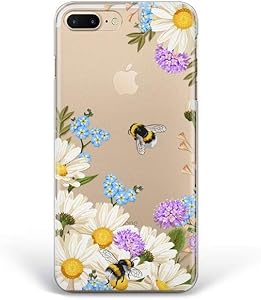 Kaidan Floral Garden iPhone 5 6 6s SE Case Bees XS X XR 11 Pro Max 7 8 Plus Samsung Galaxy S10 S8 S9 Plus Blooming Flowers Note 9 8 Nature A70 A50 Note 10 + Google Pixel 4 3A XL LG G8s Thinq G7 apP588