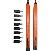 Swanson Tool Co CP216 AlwaysSharp Refillable Mechanical Carpenter Pencil, Two Pack, with 8 More Replacement Black Graphite Tips