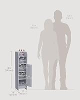 VASAGLE Slim Bathroom Storage Cabinet Dove Grey BBC310P36 20x18x80 cm view 5
