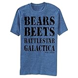 The Office Bears Beets Battlestar Galactica Mens T-shirt