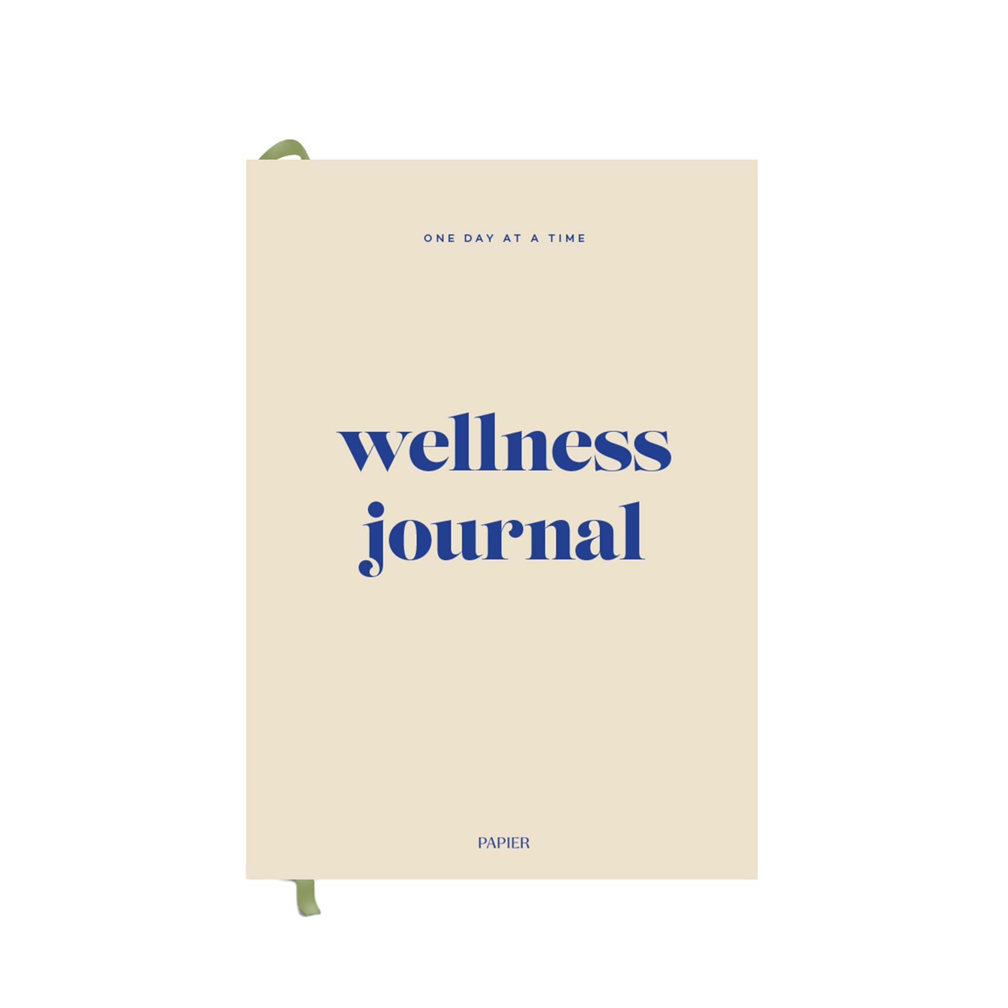 Papier Daily Wellness Journal Diary - Beige | Hardback Cover A5 Wellbeing, Gratitude & Mindset Diary for Personal Growth, Mindfulness & Reflection | Track Goals, Sleep & Lifestyle Habits — image 1