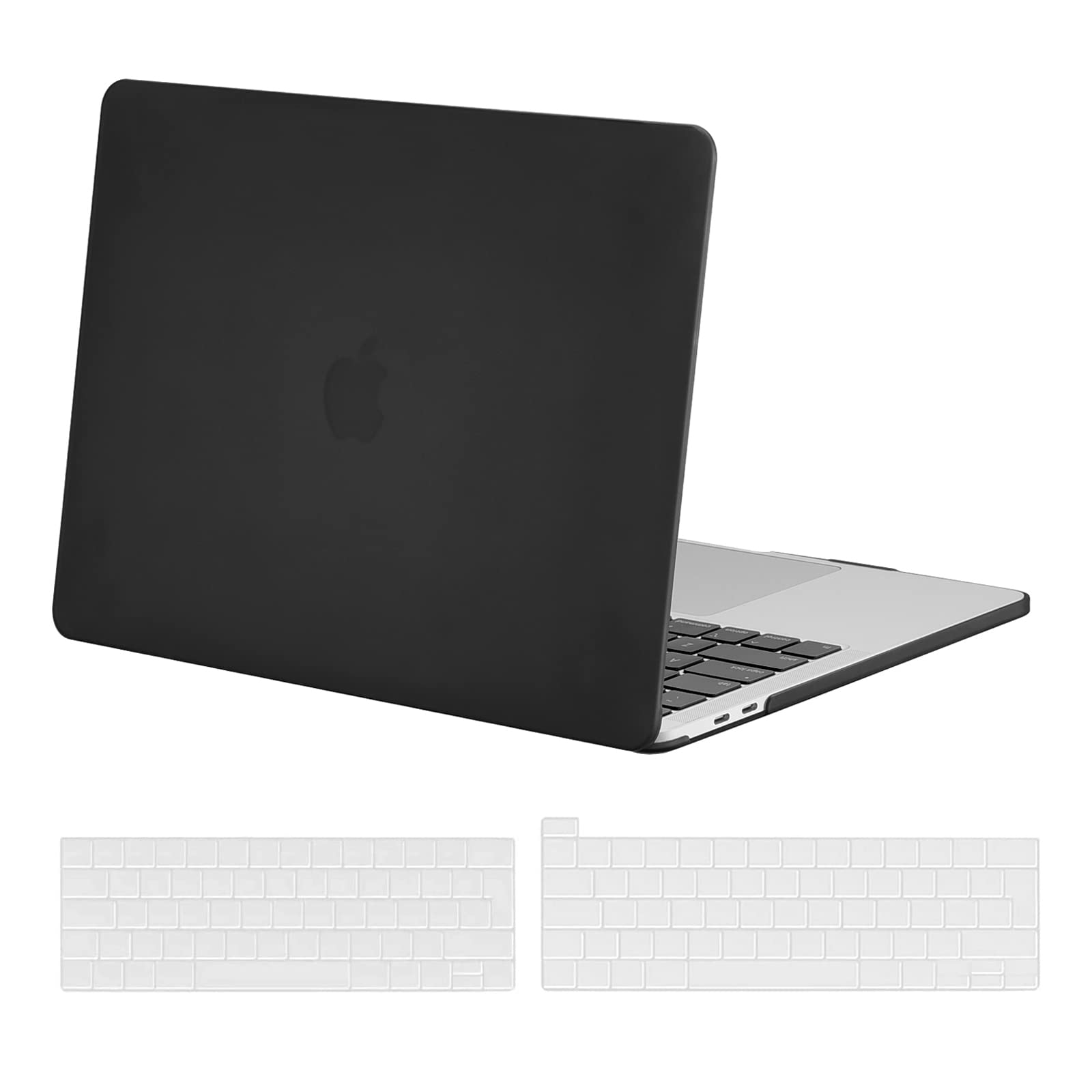 BlueSwan Case Compatible with MacBook Pro 13 Inch A2338(M1/M2) A2251 A2289 A2159 A1989 A1706, Released 2022-2017, Matte Hard Protective Case & Keyboard Protector, Black
