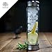 UEndure 14oz Glass Tea Infuser Travel Bottle + Strainer for Loose Leaf Tea