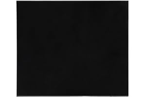 FLEOR 20x17cm Acoustic Pickguard Blank Material Self Adhesive Guitar Pick Guard Scratch Plate Sheet, Black