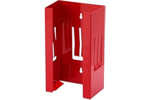 CASOMAN Magnetic Glove/Tissue Dispenser, 8LBS Capacity, Red Glove Dispenser Wall Mount, Glove Box Holder for Wall Mount, Magnetic Glove Box Holder, Not Include Gloves