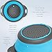 Collapsible Colander, 2 Collapsible Set, Learja Food-Grade Silicone kitchen Strainer Space-Saver Folding Strainer Colander, Sizes 8 inches - 2 Quart, and 9.5 inches - 3 quart. (Blue)