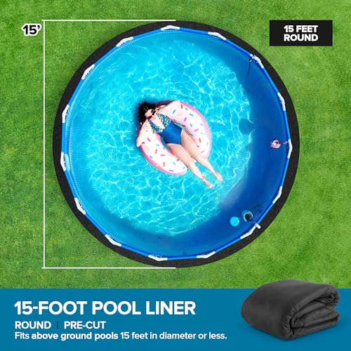 Above Ground Pool Liner Pad, 15' Foot Round, PreCut Heavy Duty Outdoor