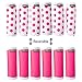DOTS! Pink (Quantity 6) Luggage Locators / Handle Grips / Luggage Grips (Pink)