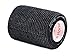 Vet Wrap Rap Tape (Black) (Single) (2 Inch x 15 feet) Self Adhesive Adherent Adhering Cohesive Flex Self Stick Bandage Grip Roll Dog Cat Pet Horse