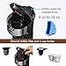 HAMSWAN Single Serve Coffee Maker Brewer, K Cup Coffee Maker for K Cup Pods & Ground Coffee, 2-way Small Thermal Drip Coffee Machine, Programmable, Automatic Clean & Shutoff, Permanent Filter (Black)