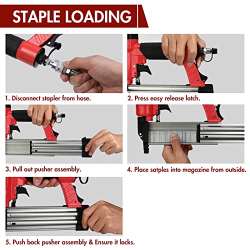 Arrow 18 Gauge Pneumatic Brad Nailer, OilFree Upholstery Nail Gun with