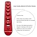 Opall Front Door & Back Door Aluminum Grab Handle Cover For 2007-2018 Jeep Wrangler JK & Unlimited 4 Door 5pcs/set (Red)
