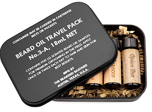 Travel pack (military travel pack) beard oil sample pack by the b…