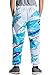 UNIFACO Teenager 3D Digital Print Jazz Cup Graffiti Sport Pants Casual Baggy Sweatpants Black