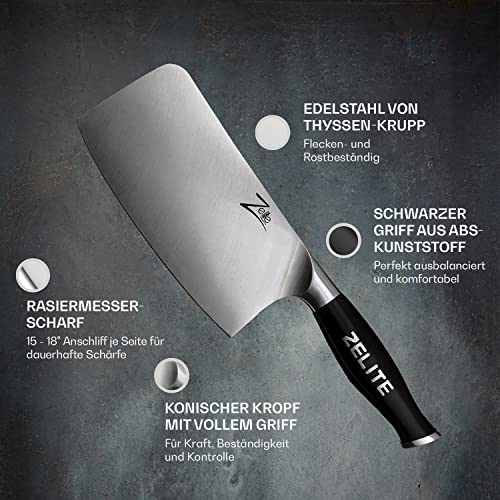 Zelite Infinity Butcher Knife 7 Inch, Meat Cleaver Knife, Chopping