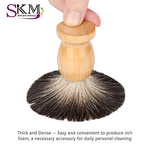 Men's Shaving Set , 3-in-1 Shaving Kit with Badger Hair Shaving Brush, Safety Razor Stand, Shaving Soap Bowl, Great Fathers Day or Christmas Gift with Gift Box for Manual Shaving - Thumbnail 3