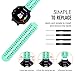 MoKo Band for Garmin Forerunner 235, [4PACK] Soft Silicone Replacement Watch Band for Garmin Forerunner 235/220/230/620/630/735 Smart Watch 4 PACK, Multi Color 2
