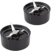 2-Pack Cross Blade Replacement Parts Compatible with 250W Magic Bullet Blender Juicer Mixer