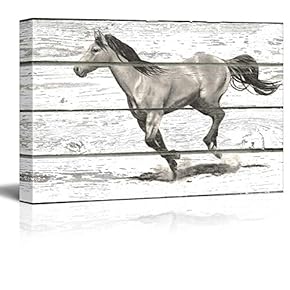 A Horse Running Along The Path On a...