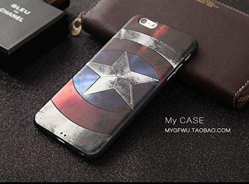 IPhone 7 Plus Case, SALER LEE The Avengers Cute Fashion Soft TPU Silicone Case Cover For Apple IPhone 7 Plus Captain America