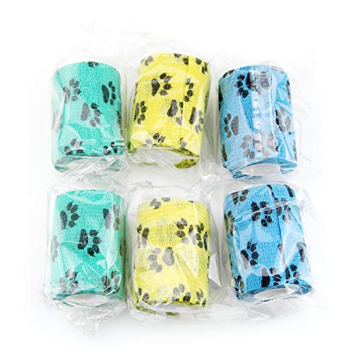 AUPCON Vet Wrap Self Adherent Wrap Cohesive Bandage Animal Bandage Self Adhesive Bandages for Horse, Pets & Ankle Sprains & Swelling 3 Inches - Thumbnail 4