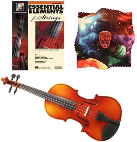 Knilling Europa 1/2 Size Violin Outfit (3K) - with Essential Elements for Strings Violin Book 1 - with BONUS Alien Rosin