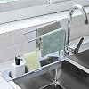 Telescopic Sink Holder, Searik Expandable Storage Drain Rack Basket Sink Organizer Adjustable Sponge Soap Brush Holder…