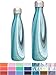 Simple Modern 17 Ounce Wave Water Bottle - Stainless Steel Double Wall Vacuum Insulated Reusable Leakproof Pattern: Ocean Quartz