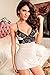 LEADO Sexy Lace Erotic Stretch See Through Babydoll Lingerie Set for Women,White,Small/Medium
