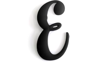 WISH YOUNG 3PCS Letter Charms Compatible with Bogg Bags,2.75 in Large Size Bag Inserts Accessories Decorative Charm for Beach Bag (Black, E)