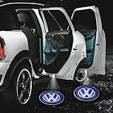 2 X 5th Gen LED car door Ghost Shadow laser projector logo light for Volkswagen VW Golf 4 5 6 Polo Passat Multivan Transporter Caddy Beetle Jetta CC Scirocco Tiguan Touran Touareg Eos Phaeton GTI