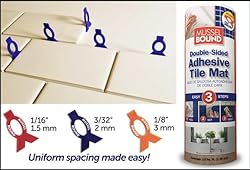 MusselBound® Adhesive Tile Mat with Spacers
