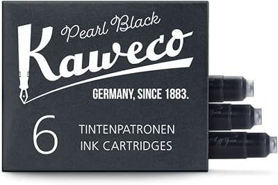Kaweco Pearl Black Ink Cartridges 6 Pack - Short Standard 1 ml