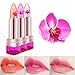 Hum Lips Women Magic Flower Jelly Lipstick Color Changing Long Lasting Lip Gloss Moisture