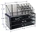 Sodynee Makeup Cosmetic Organizer Cosmetics Organizers Storage Drawers, Two Pieces Set
