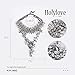 Holylove Women Statement Necklace White, Chunky Necklace for Women Novelty Costume Fashion Jewelry 1 pc with Gift Box- HLC0001 White