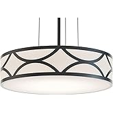 AFX Lake 3-Light 16'' LED Pendant - Black