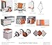 Bacati - Playful Foxes Orange/Grey Crib/Toddler Bed Skirt Dust Ruffle (Orange Arrows Print)