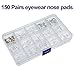 Sumind Eyeglass Repair Kit 150 Pairs Eyewear Nose Pads Set and 1000 Pieces Screws Nut Washer with Tweezers Screwdriver and Cleaning Cloth