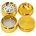 Chromium Crusher 2.5 Inch 4 Piece Tobacco Spice Herb Grinder - Gold