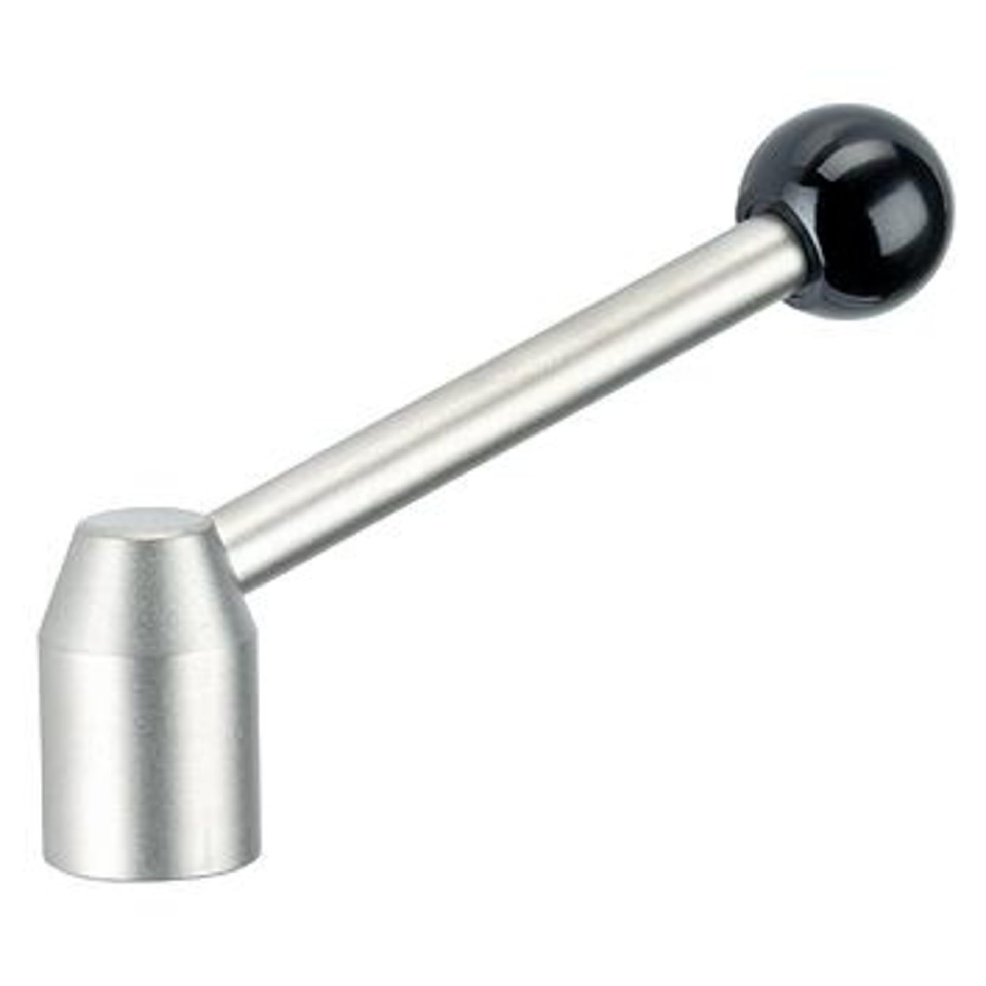 Halder 24430.0242 Tension Lever/with Female Thread – Steel, Matte, D1 = 28 mm d2 = M12 Stainless Steel