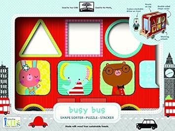 wooden bus shape sorter