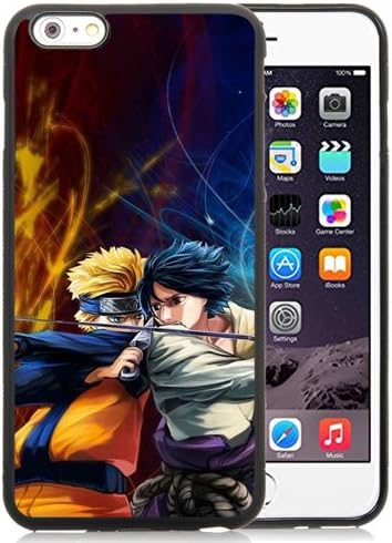 Protective Unique Stylish iPhone 6 Plus (5.5) Case Design with Naruto I Sasuke Guys Battle Sword Planet Element