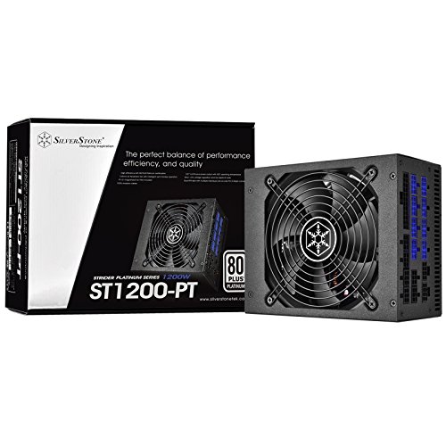 SilverStone Technology Strider 1200W 80 Plus Platinum Modular PSU 1200 Power Supply (PS-ST1200-PT)