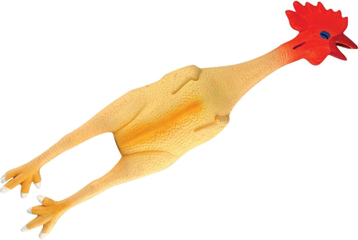 Ruffin It Rubber Chicken Dog Toy 