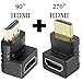 Exinoz HDMI Adapter Kit (90 Degree and 270 Degree) for Chromecast, Roku, Fire TV