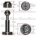 HUAYY 304 Stainless Steel Soft-Catch Magnetic Door Stop Protection Wall Mount Hydraulic Buffer Sound Dampening Bright Silver Door Stopper HYY-18012502