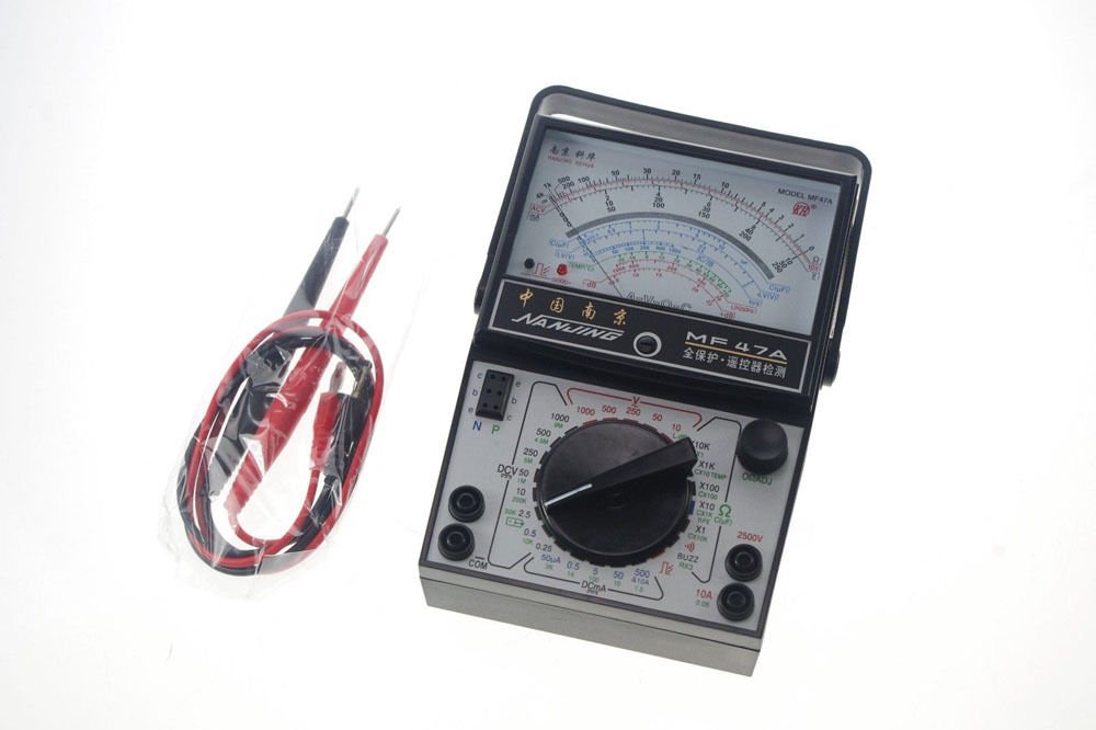 Volt Ohm Amp AC DC Battery Tester Meter Gauge Analog Multimeter Amazon
