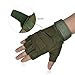 Vbiger Military Half-finger Fingerless Tactical Airsoft Hunting Riding Cycling Gloves (Army Green, M)
